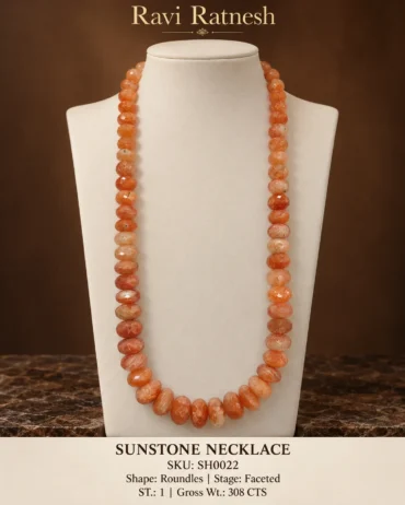 Sunstone Single Hook Necklace