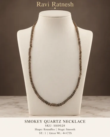 Smokey Quartz Single Hook Necklace