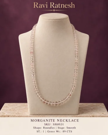 Morganite Single Hook Necklace