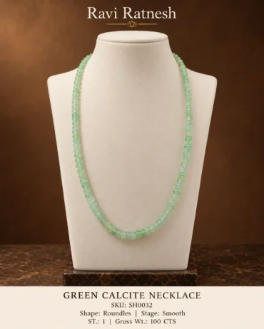 Green Calcite Single Hook Necklace