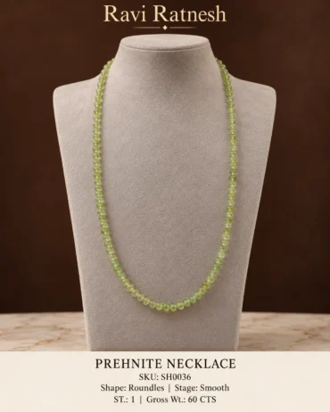 Prehnite Single Hook Necklace