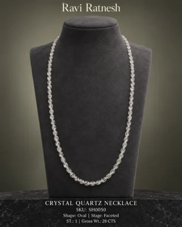 Crystal Quartz Single Hook Necklace