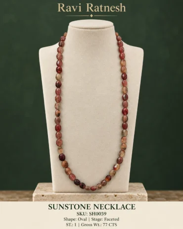 Sunstone Single Hook Necklace