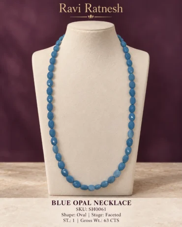 Blue Opal Single Hook Necklace
