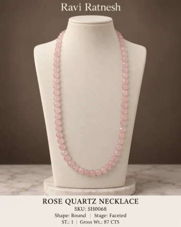 Rose Quartz Single Hook Necklace