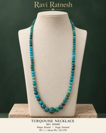 Turqouise Single Hook Necklace SH0069 — studio product photograph