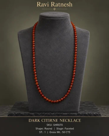 Dark Citirne Single Hook Necklace