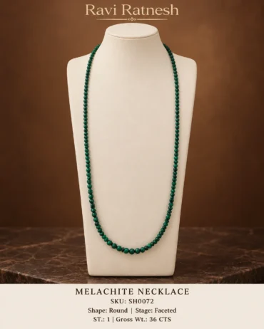 Melachite Single Hook Necklace SH0072 — studio product photograph