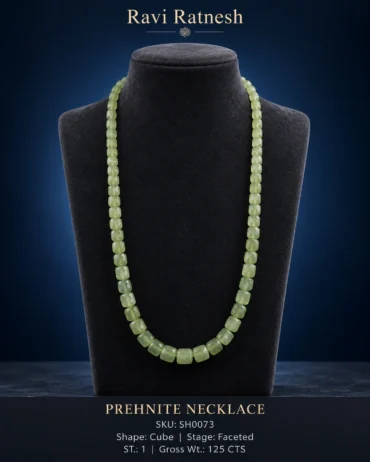 Prehnite Single Hook Necklace SH0073 — studio product photograph