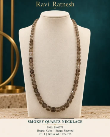 Smokey Quartz Single Hook Necklace