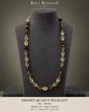 Smokey Quartz Single Hook Necklace