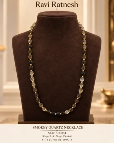 Smokey Quartz Single Hook Necklace