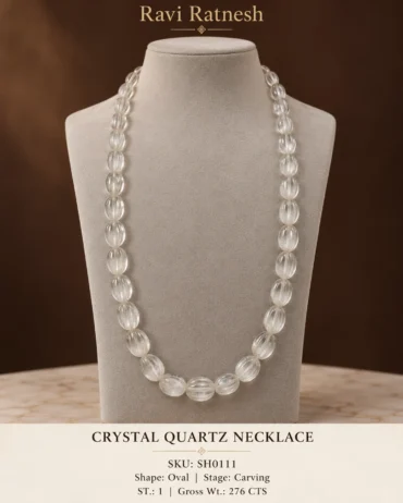 Crystal Quartz Single Hook Necklace