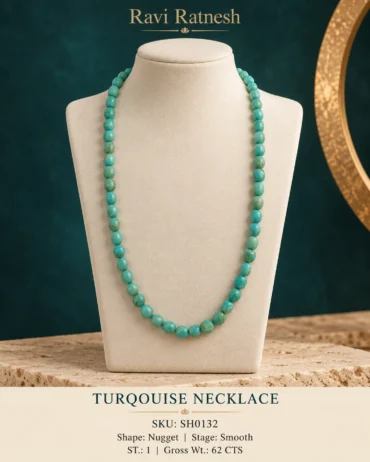 Turqouise Single Hook Necklace SH0132 — studio product photograph