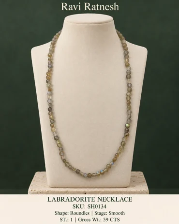 Labradorite Single Hook Necklace SH0134 — studio product photograph