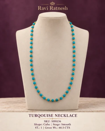 Turqouise Single Hook Necklace SH0136 — studio product photograph