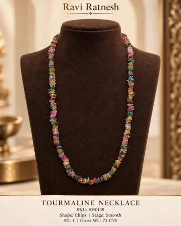 Tourmaline Single Hook Necklace SH0139 — studio product photograph