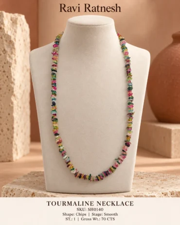 Tourmaline Single Hook Necklace SH0140 — studio product photograph