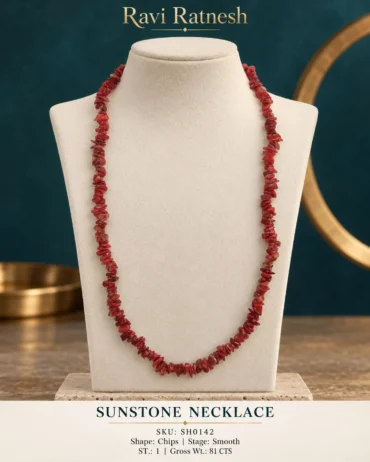 Sunstone Single Hook Necklace