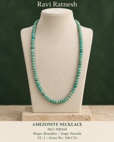 Amezonite Single Hook Necklace SH0164 — studio product photograph