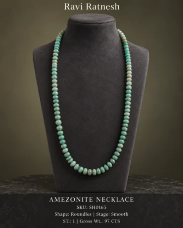 Amezonite Single Hook Necklace SH0165 — studio product photograph