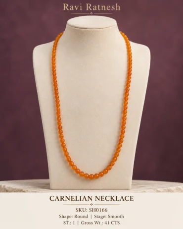 Carnelian Single Hook Necklace