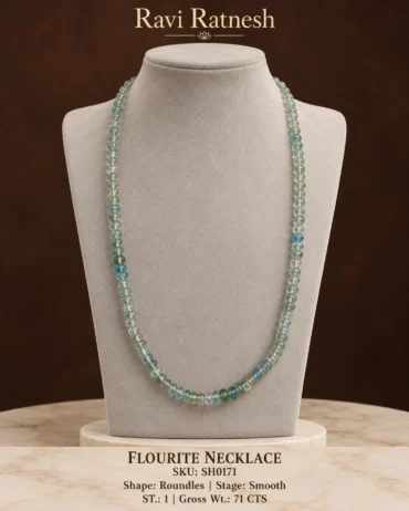 Flourite Single Hook Necklace SH0171 — studio product photograph