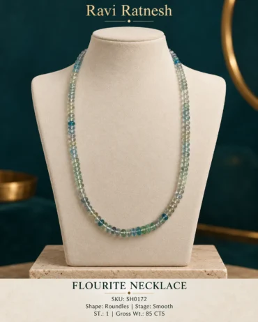 Flourite Single Hook Necklace SH0172 — studio product photograph
